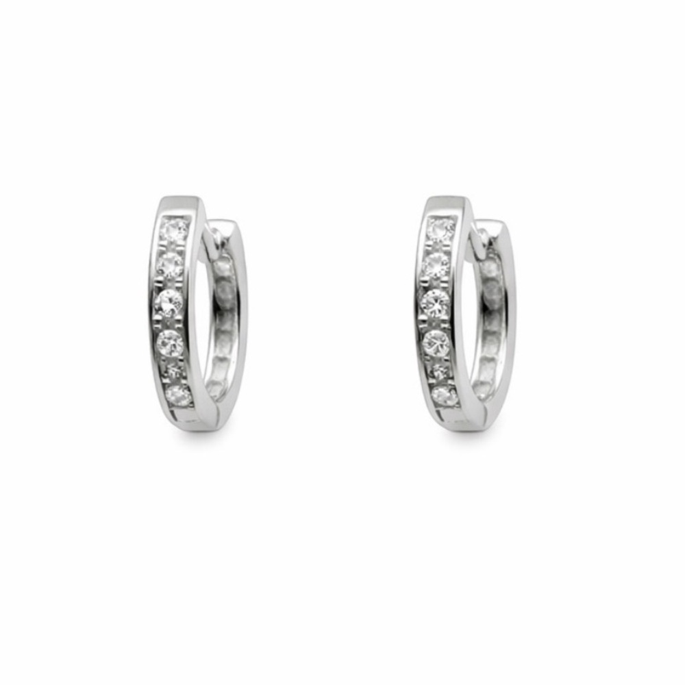 0.26 CT * 2 Moissanite Diamond Huggie Earrings